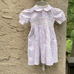 Girls dress with smocking